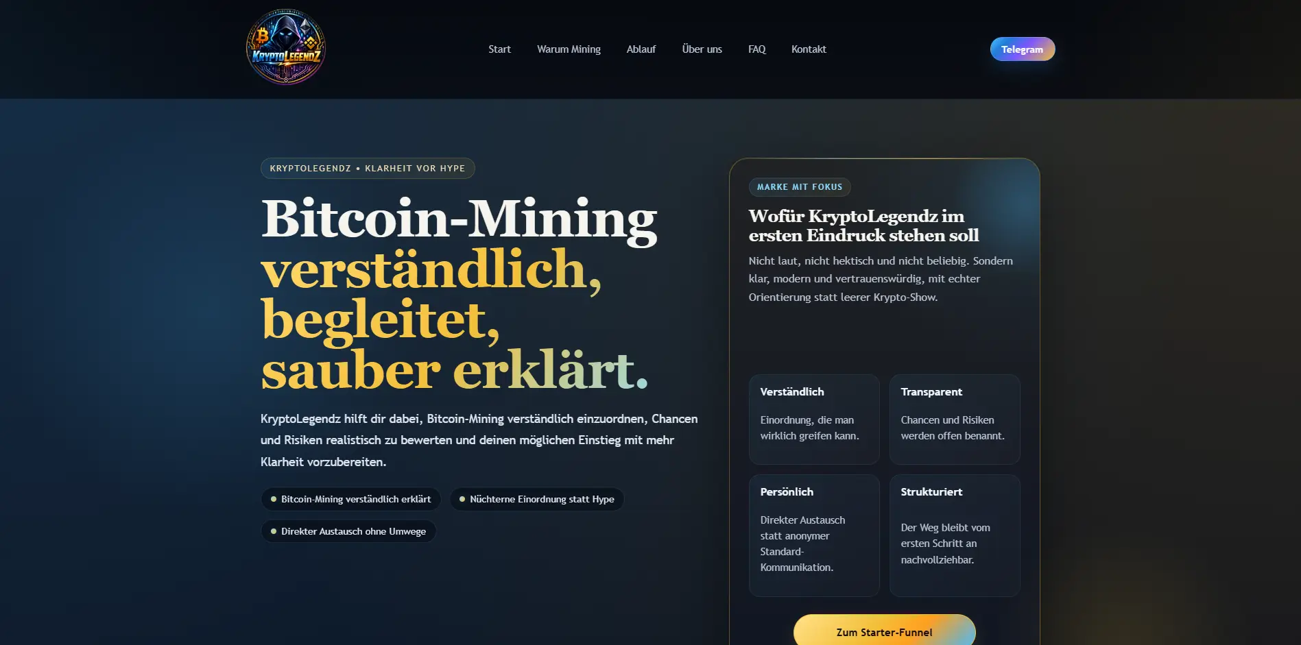 Website von KryptoLegendz